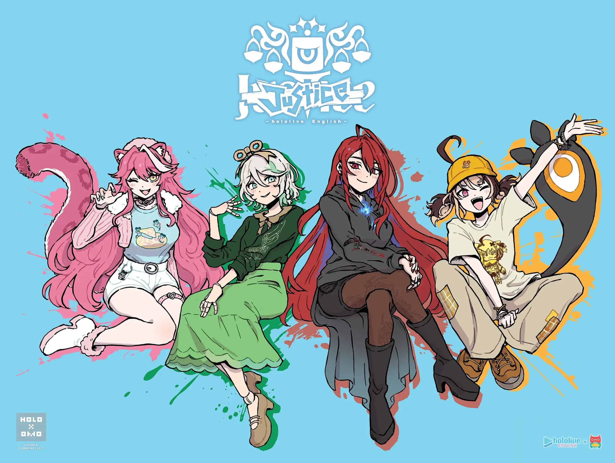 おまけ付き！☆ omocat hololive セット売り ☆ ホロライブEN Justice×OMOCAT コラボコレクションが販売開始